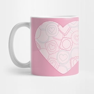 Light pink sweet love cookies Mug